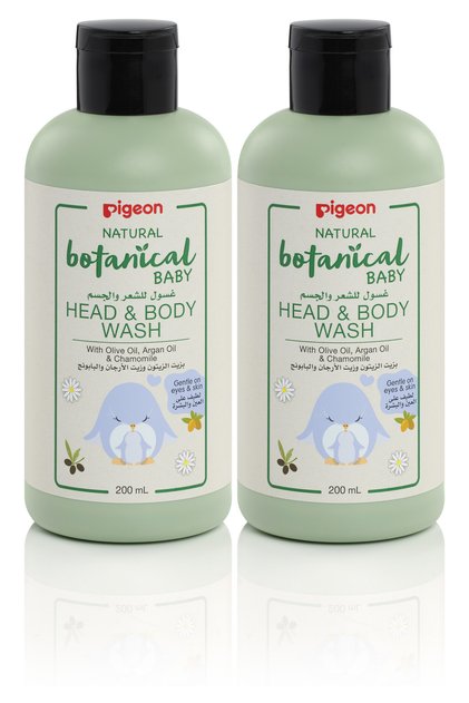 - Natural Botanical Baby Head & Body Wash 200ml - Twin Pack