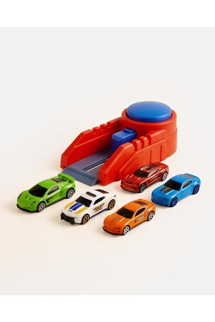 Assorted Die-Cast Car Launcher Set (4 Piece)