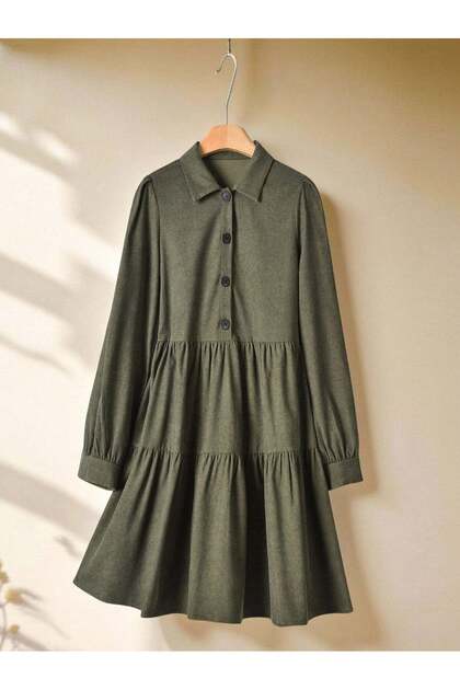 Rochie mini, kaki - XL