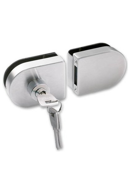 Kale Kd-070/20-128 Glass Door Lock with Double Wing Cylinder
