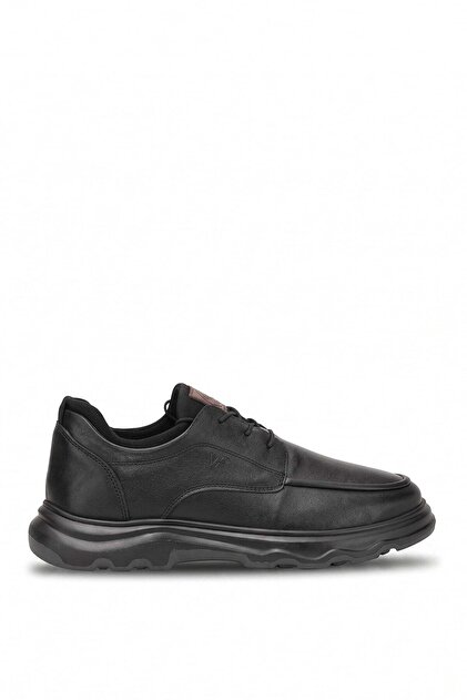 26Ksrrm1142 Men's Genuine Leather Casual Shoes Black