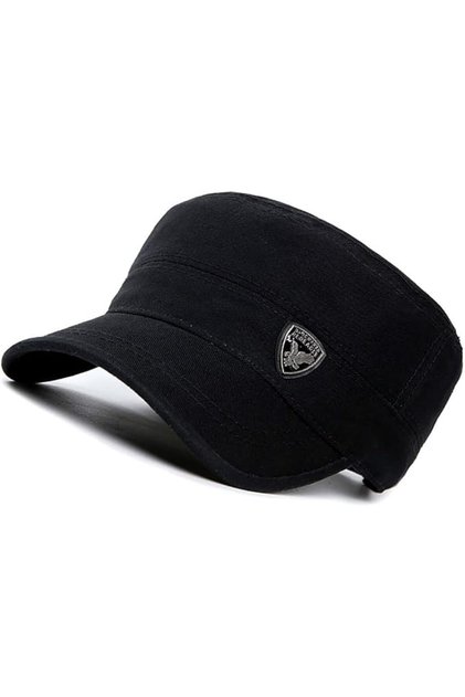 Men's Baseball Cap Outdoor Sun Protection Shade Breathable Flat Hat Adjustable Size Lightweight Casu