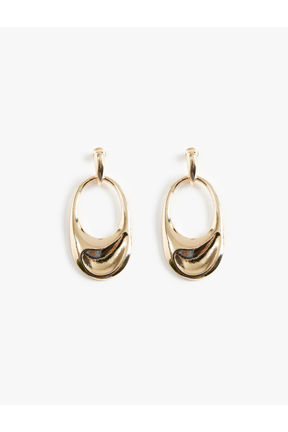 Large Dangle Hoop Earrings