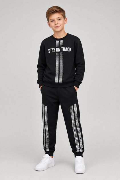 Stay Yazili Boy's Suit