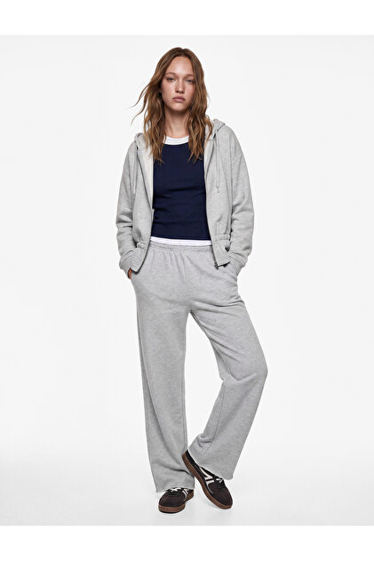 Drawstring Slim Fit Embroidered Long Sleeve Hooded Zipper Sweatshirt