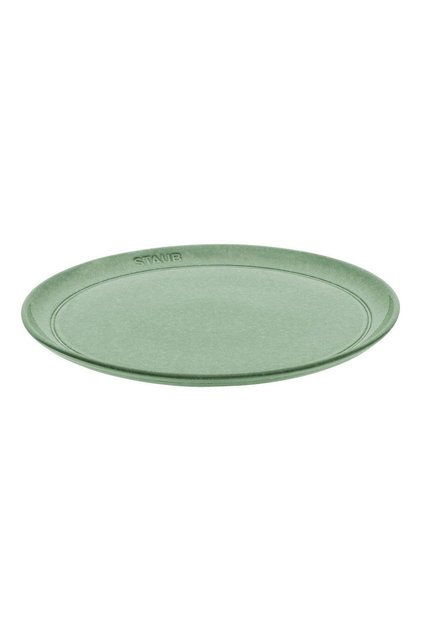Dining Line Shallow Ceramic Plate 26cm Sage Green
