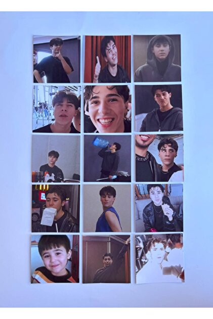 Crush grubu Efe Şan komik 15'li kesilmiş 5x5 sticker seti