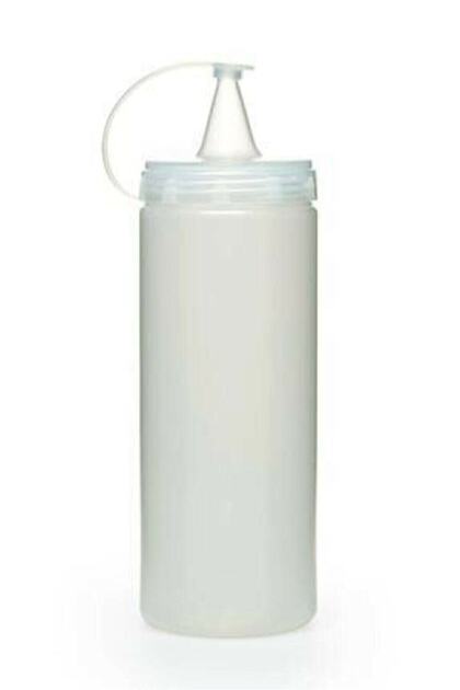 Barbecue Sauce Bottle 700 ml Kitchen Liquid Dispenser with Lid Ergonomic Grip