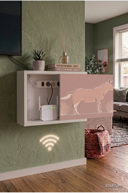 Colorful First-Class Solid Wood Sliding Cover Internet Concealment Box Cable Organizer