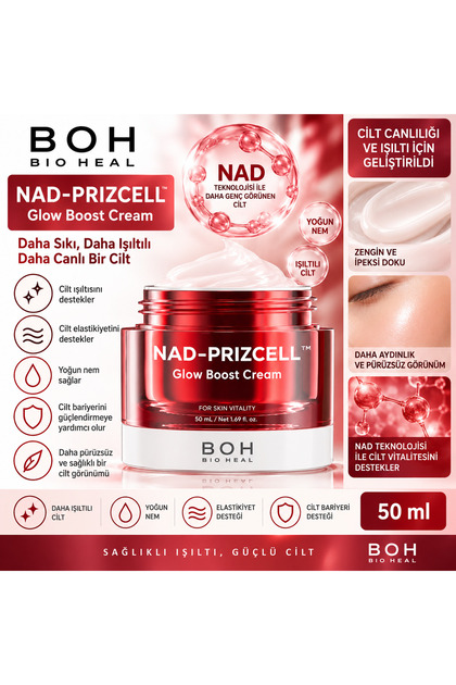 Bioheal Boh Nad-Prizcell Glow Boost Cream 50 ml – Face Cream That Provides Radiance and Moisture