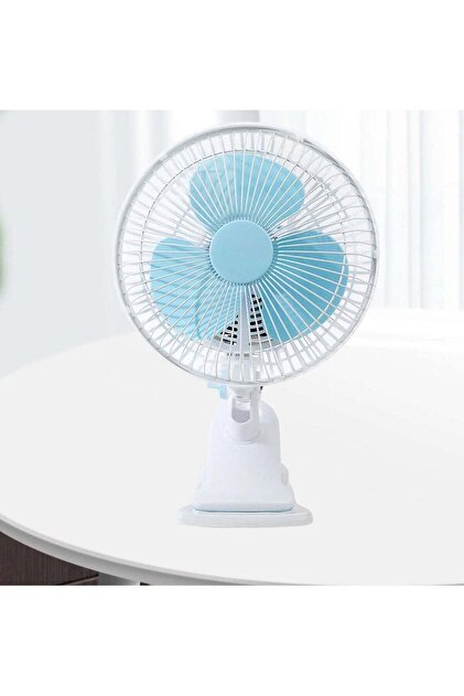 JIHAM Mini Clip-On Bed Fan with Adjustable Speed and Direction Portable Cooling Fan for Home and Office
