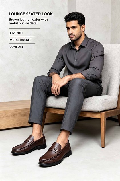 Versatile Dark Tone Shoes suitable for Suit and Jeans
