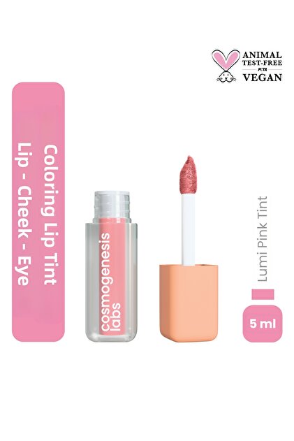 Candy Pink | Blush Lipstick Eyeshadow 5ml - Lumi Pink Tint with Moisturizing Features (Shimmering Finish)