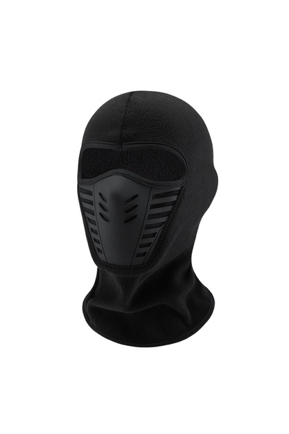 black Winter Outdoor Cycling Full Face Mask Windproof Dustproof Keep Warm Face Cover Ski Head Cover