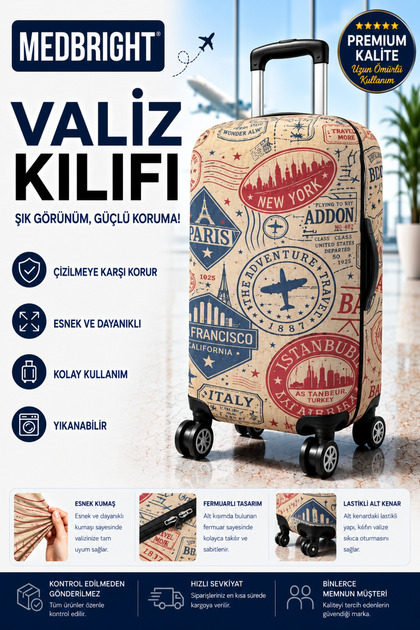 Luggage Cover Suitcase Cover Lycra Flexible Fabric and Durable Luggage Cover Gzg-Vk13