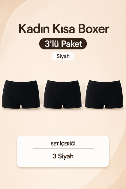 3'lü Kadın Boxer
