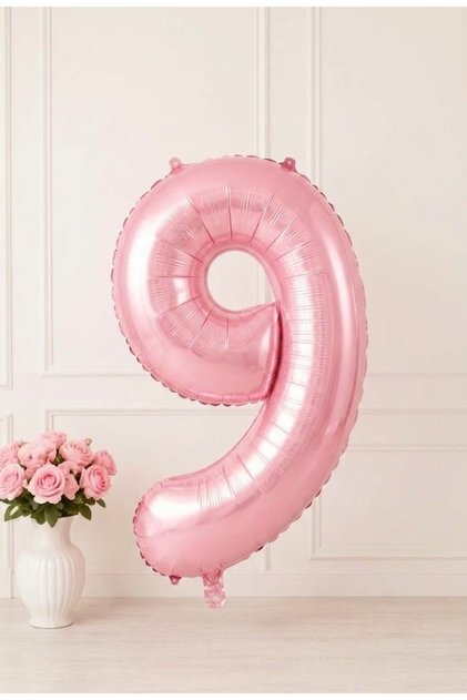 Pink 9 Number Foil Balloon 76 cm Large Size Birthday Celebration Party Decoration Organization Decor