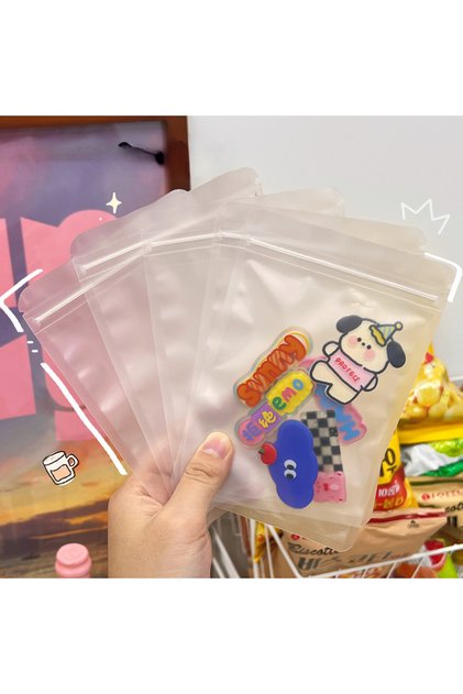 8x12cm Other 50Pcs 50 Pcs Matte Self Sealing Bag Transparent Food Packaging Bag Candy Sealing Bag Fr
