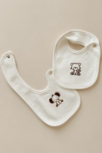Baby Jungle 100% Organic Cotton Baby Bib Set of 2
