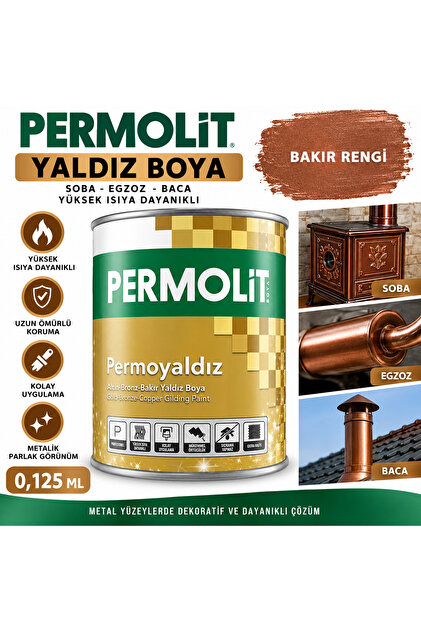 Bakır Renk Yaldız Boya 0,125 ML (SOBA,EGZOZ,BACA) Mini Boy