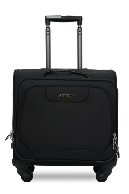 17-inch Premium Pilot Bag Water Resistant 4 Smooth Wheeled Rolling Laptop Case with Safe Zippers for