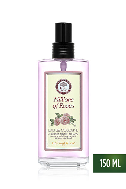 Millions of Roses 150 ml Eau De Cologne - Glass Bottle