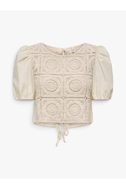 بلوزة بيضاء للنساء من ONLCHARIS S/S MIX TOP JRS - 15346915