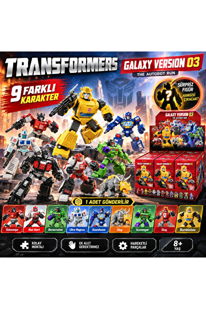 Cici Oyuncak Transformers Galaxy Version 03 Sürpriz Figür