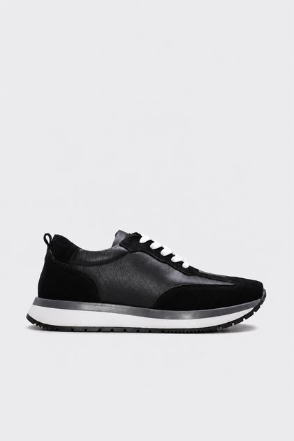 Genuine Leather Black Women's Casual 982Za4010
