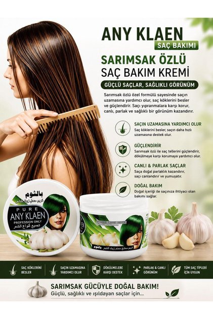 Hair Mask with Garlic Extract
