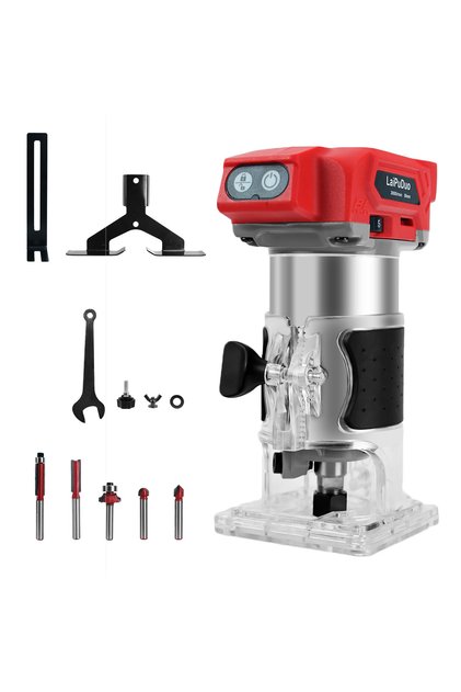 Without Battery Cordless Wood Router 800W 30000RPM Brushless Electric Trimmer Woodworking Trimming M