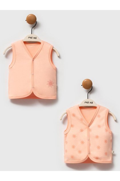 2Li Printed 1-9 Month Vest - Powder