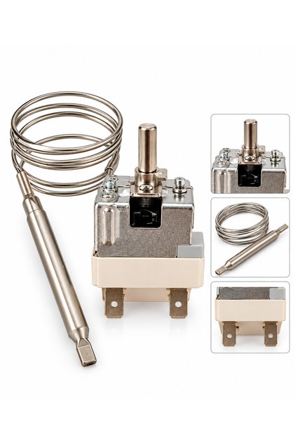 Semaver ve Çay Kazanı Termostatı 30-110 Derece Ayarlı Isı Kontrol Termostatı