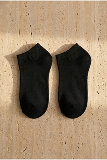 Men's Run 3-Pack Basic Booties Socks Black/Black/Black