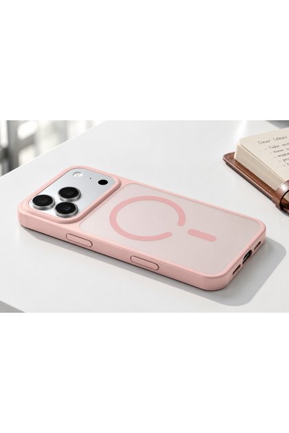 İphone 17&18 Pro Max Kılıf Kamera Korumalı Magsafe Şarj Özellikli Mat Yüzey Silikon Babet Kapak