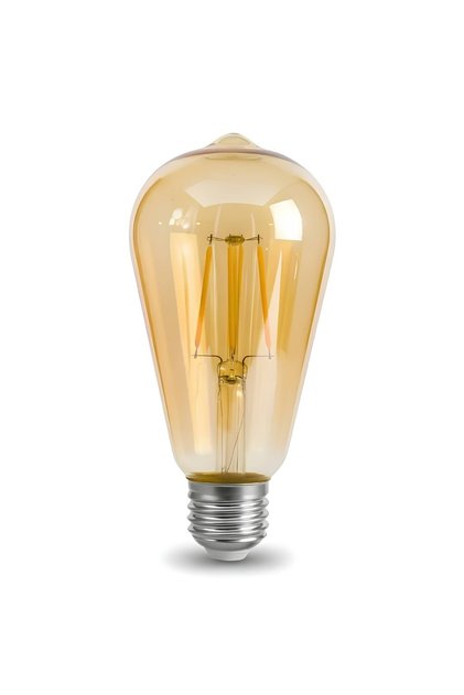 مصباح LED خيطي E27 | 4 واط ضوء أصفر دافئ 2700 كلفن