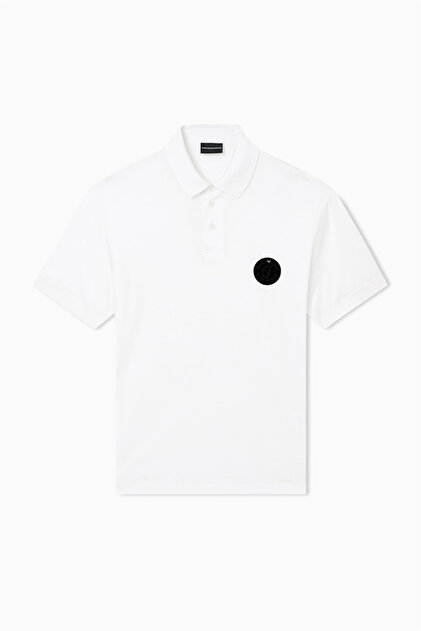 Erkek Polo Yaka T-Shirt Beyaz