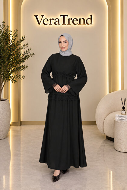 Lace Detailed Tunnel Skirt Set