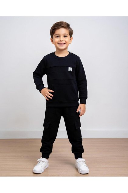 Kanguru Pocket Detail Boys' Suit