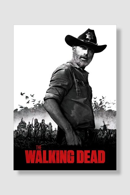 The Walking Dead Dizi Posteri Yüksek Kaliteli Kalın Parlak Kuşe Kağıdı
