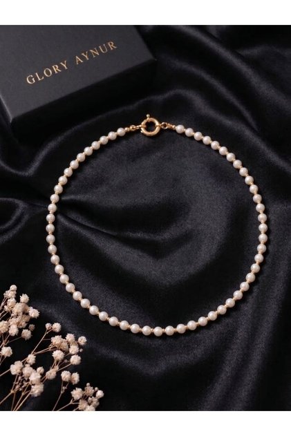 Gerçek İnci Charm Uyumlu Kolye (6-7mm)