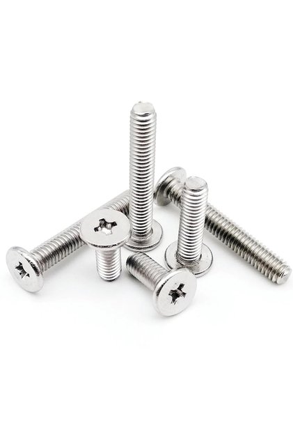 40 قطعة من براغي فيليبس متقاطعة رفيعة للغاية ذات رأس مسطح منخفض للغاية M4x10mm، مقاسات M1.4، M1.6، M2، M2.5، M3