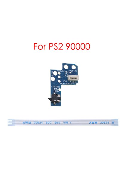 For PS2 9W YuXi 1 Set For PS2 SCPH 70000 75000 77000 79000 90000 Power On/Off Reset Switch Board Wit