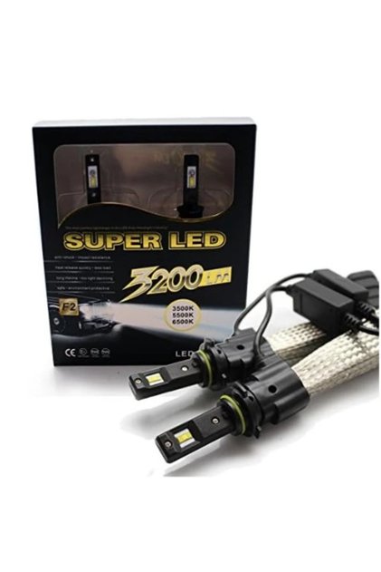 Set 2 Becuri Auto H7 Super LED 60W, 6400 Lumeni, 6500K