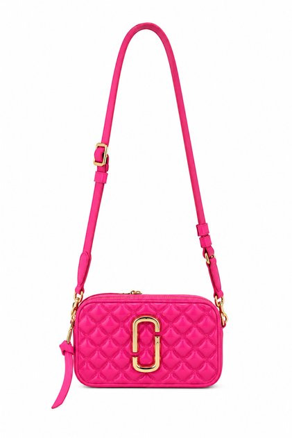 Women's Crossbody Bag Shiny Quilted Embossed Small Shoulder Camera Bag with Gold Accessories 26398