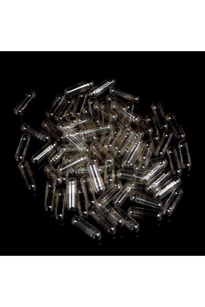 one size 1000PCS Standard Size 0 Empty Capsules! Empty Gelatin Clear Capsules 0# Hollow Hard Gelatin