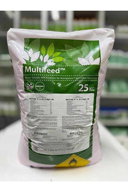 Multifeed 16-8-24 +2MgO +ME Gübre – Meyve Kalite ve Verim Artırıcı | 25 KG