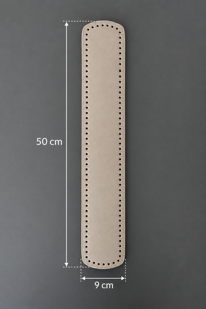 Large Beach Bag Base Beige (50X9Cm) Bag Leather