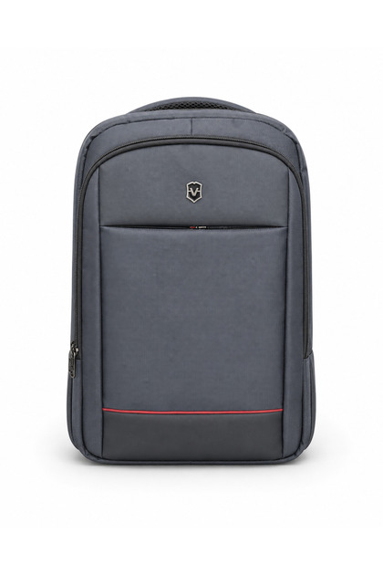 Vector - Travel Backpack Large Size 25L 15.6" Laptop Compatible Multi-Compartment Backpack with Luggage Attachment Strap – Smoked/Black