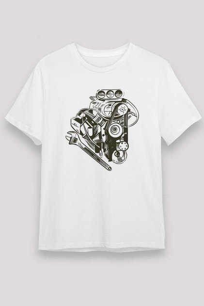 Car Mechanic White Unisex T-Shirt T-Shirt